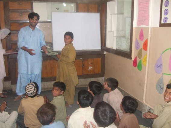children reciving gifts