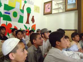 watching video