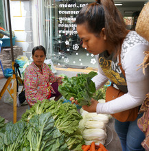 Housemother at Psar Touch market