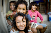 Give a child a daily food pack, Cambodia