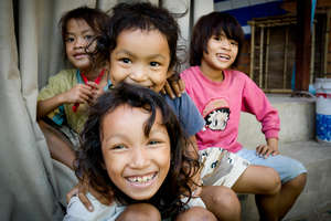 Give a child a daily food pack, Cambodia