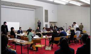 Participants discussing future plans