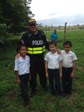 Octavio with three planters