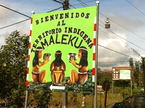 Entrance to the Maleku indigenous peoples reserve