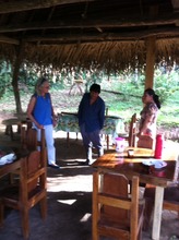 Maleku Council meeting in the rancho