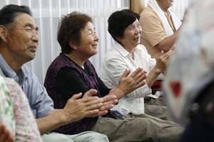 Participants enjoying folk songs
