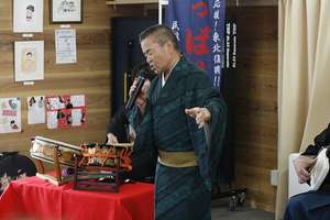 Mr. Masao Suzuki, a singer from Soma City