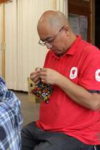 Ohara handicrafts a pouch with participants