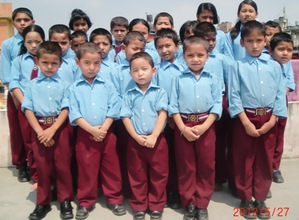 Children with school dress