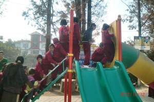 Children at fun park