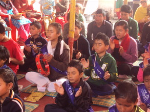 Children meditating....