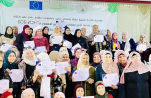 All women happily received their certificate!