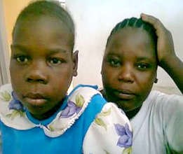 Sada with her sister Aisha