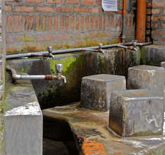 Cholera lives silently in the water.