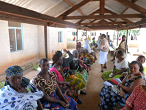 Outreach screening event in Tanzania