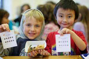 Kids give lasagna ten stars!