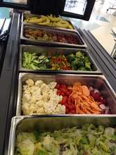 The salad bar at Mt. Horeb Area Middle School