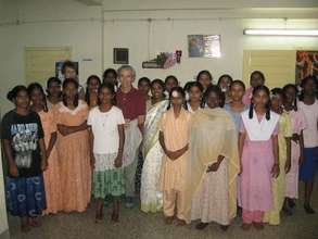 Tsunami displaced girl students