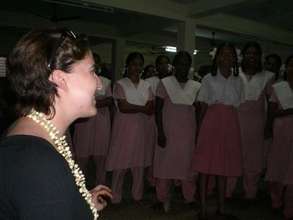 Meredith Landis from GlobalGiving visits tsunami-a