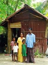 Roy Family temporary shelter in Kerala