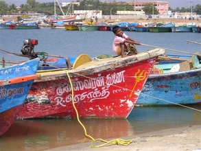 A young fisherman