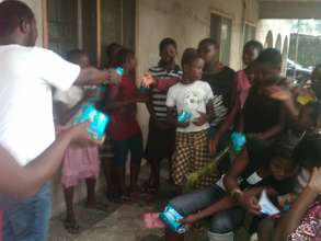 Distribution of monthly supplies