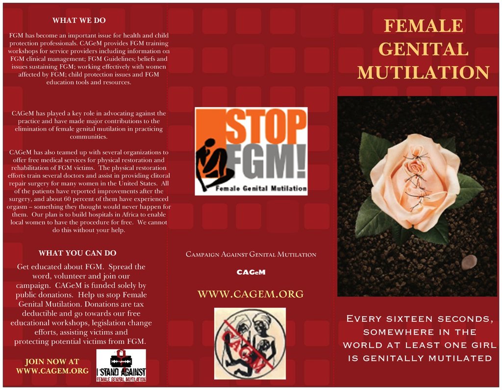 Rescue Girls from Female Genital Mutilation