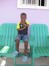 after a refreshing glass of water it is all smiles