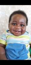 Happy after drinking a bottle of milk