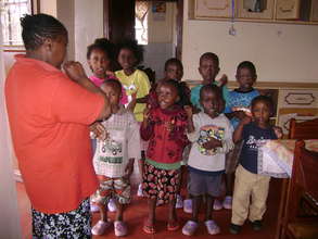 some children we visited at the childrens home
