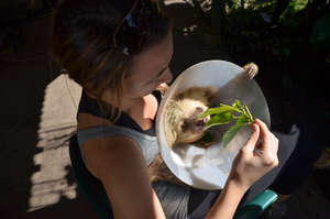 Mia feeding Zoe