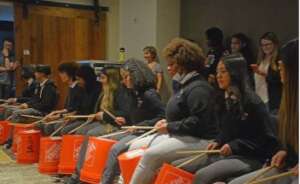 HS 223 in the Bronx performs at Warner Music Group
