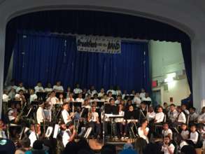 5th graders are eager to start their band concert!