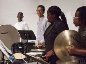 Percussionists keep the beat!