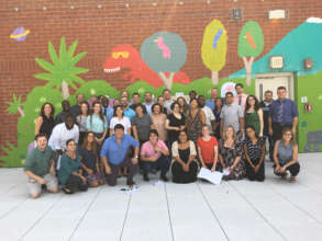 Music teachers pose at ETM Academy!