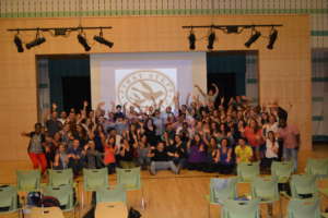 Music teachers celebrate after a session!