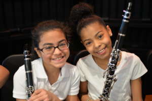 Clarinet players are all smiles after a concert!
