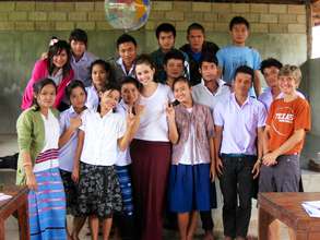 BVP volunteer Alexa with her students!