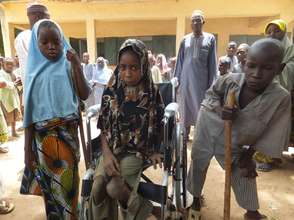Hajara & 2 Children with disabilities
