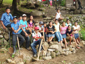 SAT students during community clean-up campaign