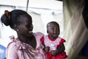 Amelia and Mujwock after a healthy check-up
