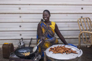 Nyabach's food stall - Photo by Patrick Meinhardt