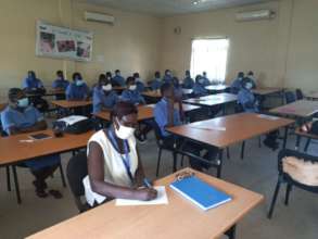 Students at Juba College of Nursing and Midwifery