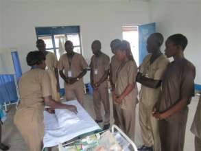 A training at the newly constructed simulation lab