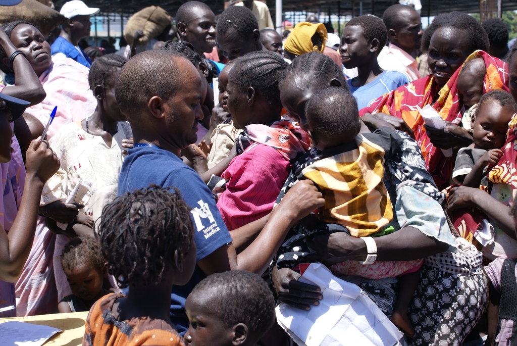 Screening children for malnutrition.