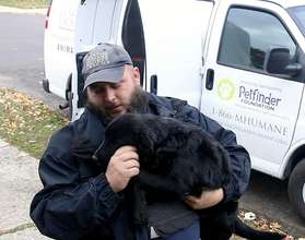 MHS rescue driver Chris with Kalamata