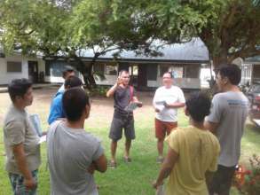 Briefing before Survey Dive