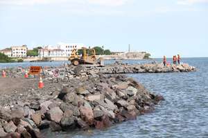 Construction With Casco in Background