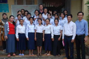 PEI Girls with Glenn, Director of Field Operations