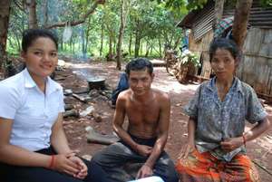 Sony, her mother and her dad.